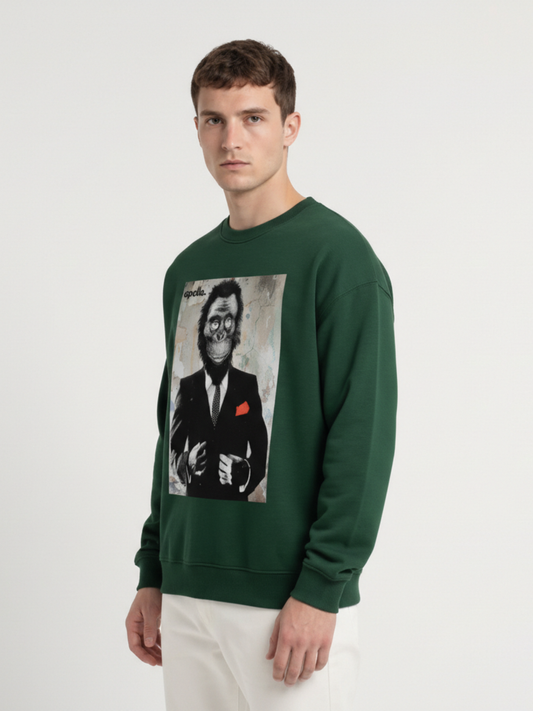 'Monkey Business Only' Oversized Sweatshirt