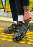 Hand-Painted Customized Sneakers for Men by Apollo Moda | Stardust Horizon