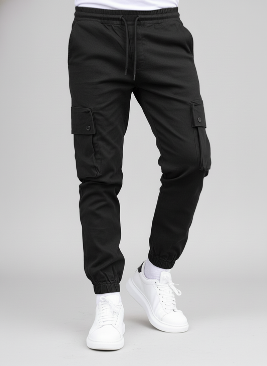 Men's Cargo Trousers With Slanted Pockets