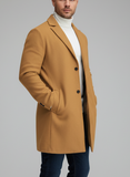 Men’s Double-Breasted Long Coat