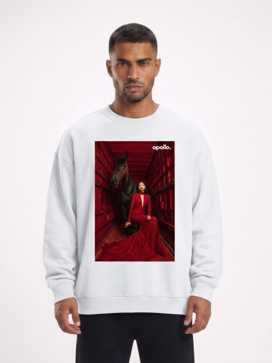 'Designed to Intimidate' Oversized Sweatshirt