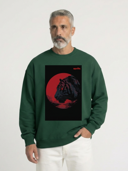 'Face The Tiger Within' Oversized Sweatshirt
