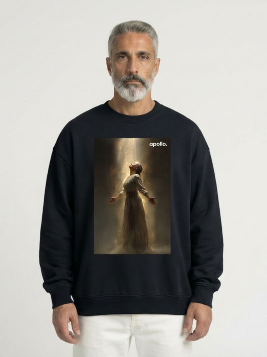 'Connect With The Light' Oversized Sweatshirt