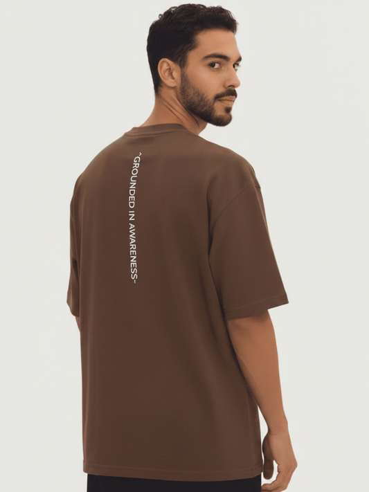 'Grounded In Awareness' Oversized T-shirt