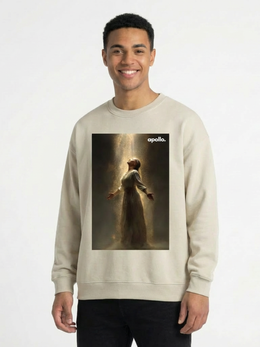 'Connect With The Light' Oversized Sweatshirt