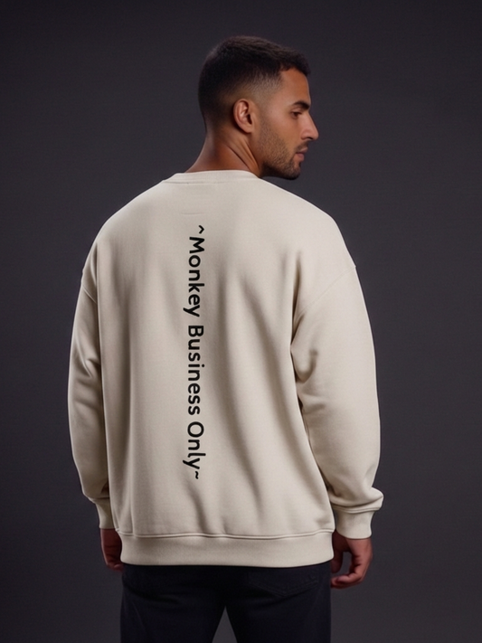 'Monkey Business Only' Oversized Sweatshirt