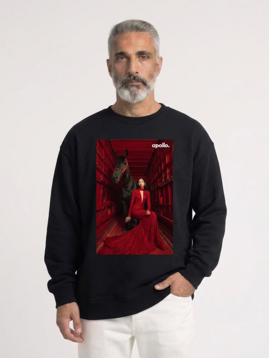 'Designed to Intimidate' Oversized Sweatshirt