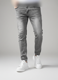 Men's Washed Pocket Slim Fit Jeans