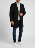 Men’s Double-Breasted Long Coat