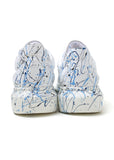 Hand-Painted Customized Sneakers for Men by Apollo Moda | Stardust Sky Blue