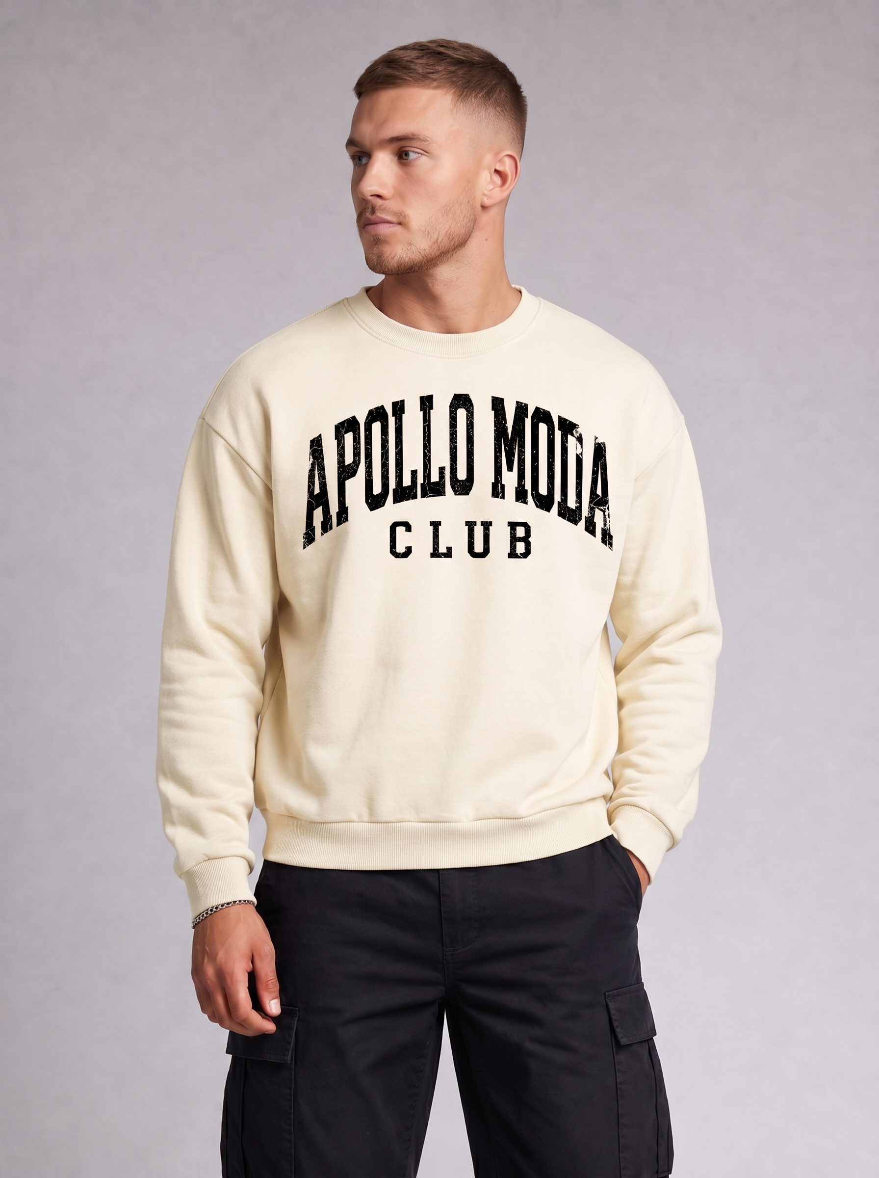 Club Collegiate Oversized Crewneck Sweatshirt