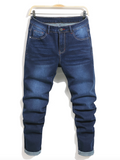 Men's Washed Pocket Slim Fit Jeans