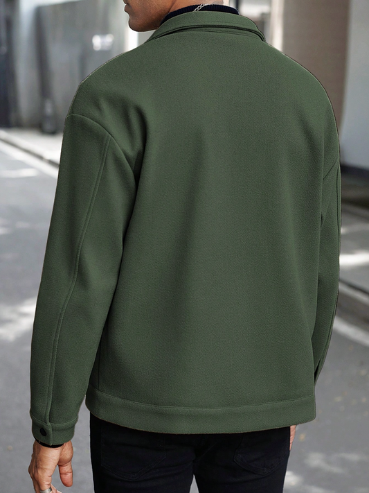 Men's Long Sleeve Loose Casual Overcoat