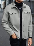Men's Long Sleeve Loose Casual Overcoat