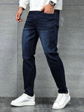Men Cotton Slant Pocket Jeans