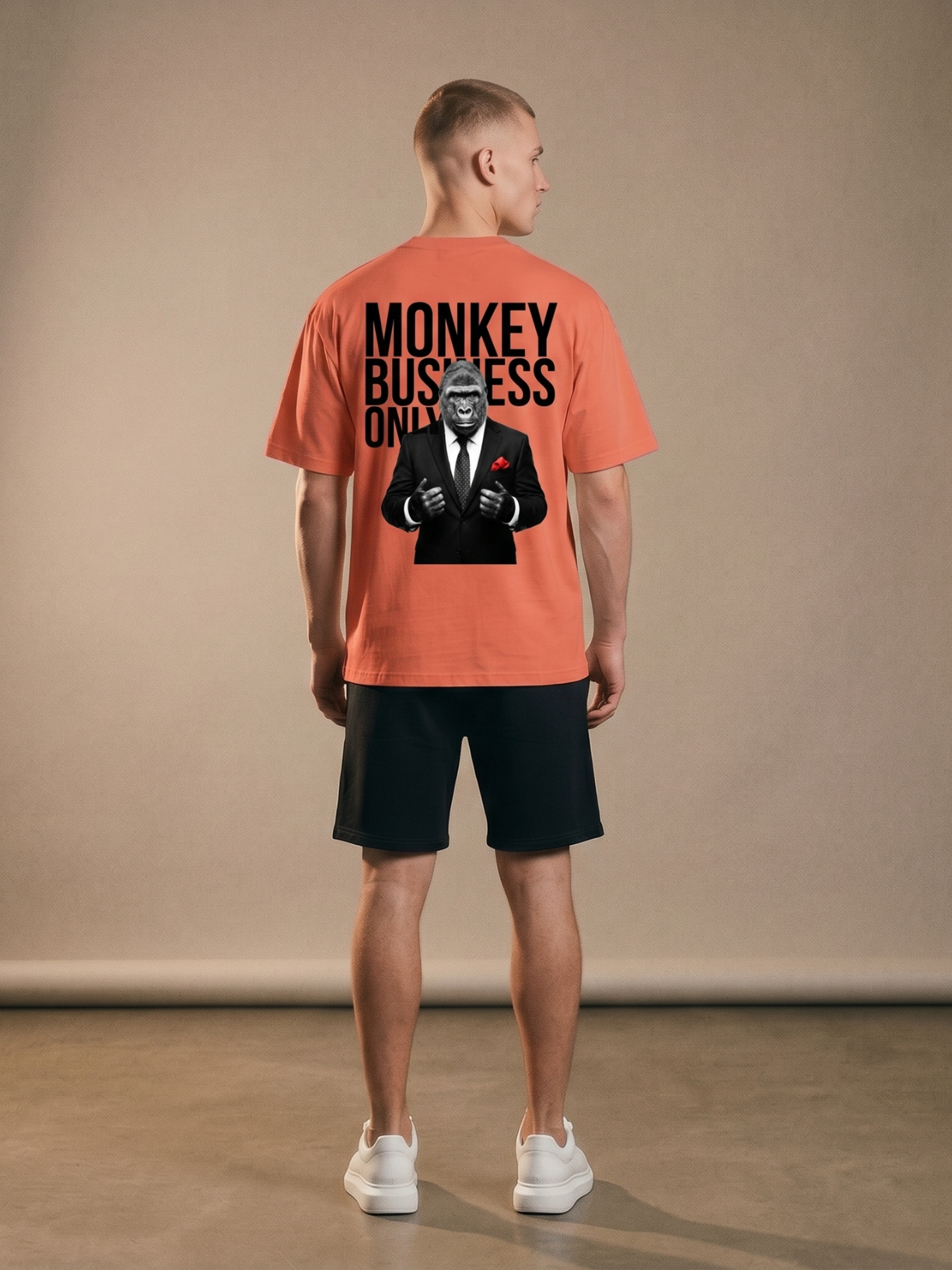 Monkey Business Only Oversized Graphic Tee