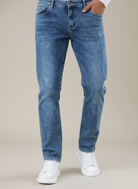 Men's Stretchy Simple Daily Wear Jeans